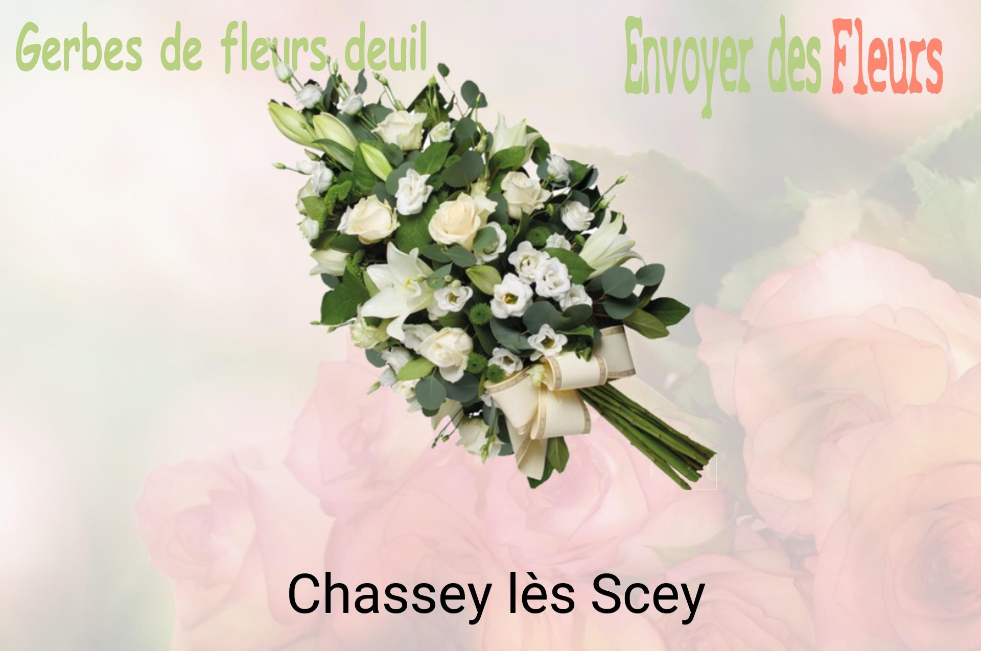 Gerbe de fleurs de deuil livrée à Chassey-lès-Scey